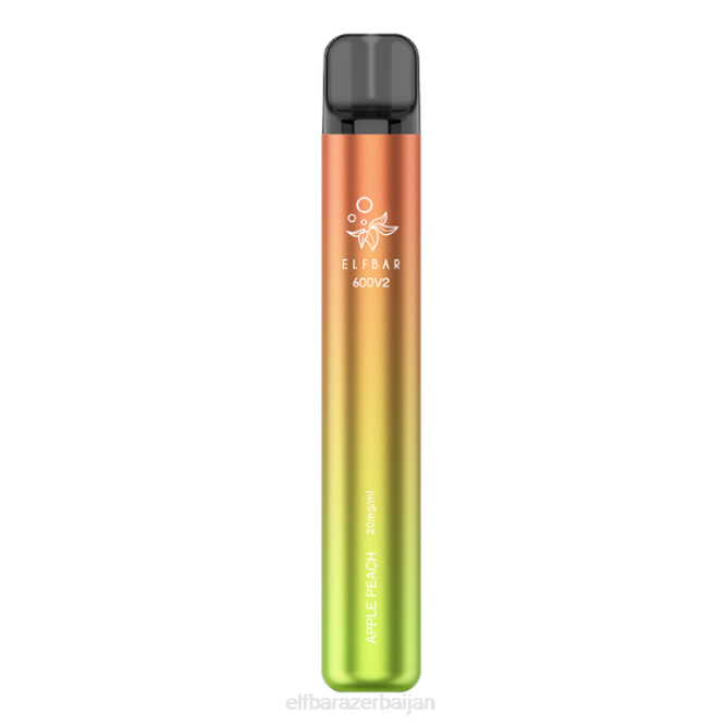 ELFBAR 600V2 Disposable Vape - 20mg P06N11 Apple Peach