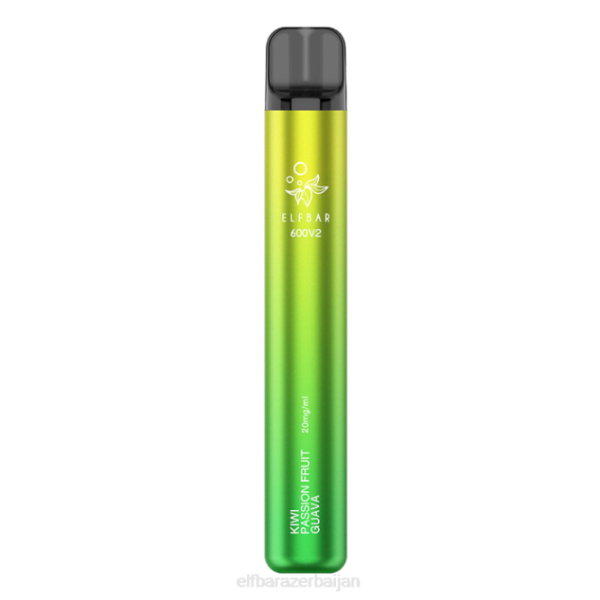 ELFBAR 600V2 Disposable Vape - 20mg P06N12 Kiwi Passion Fruit Guava