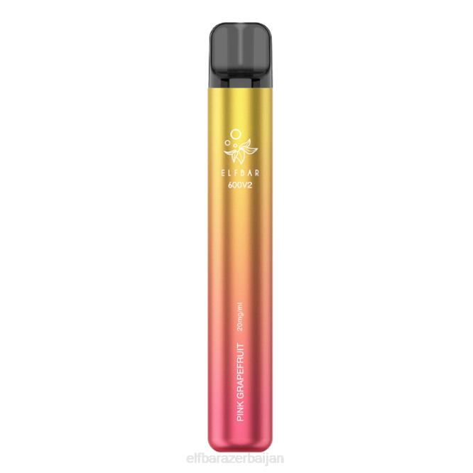 ELFBAR 600V2 Disposable Vape - 20mg P06N19 Pink Grapefruit