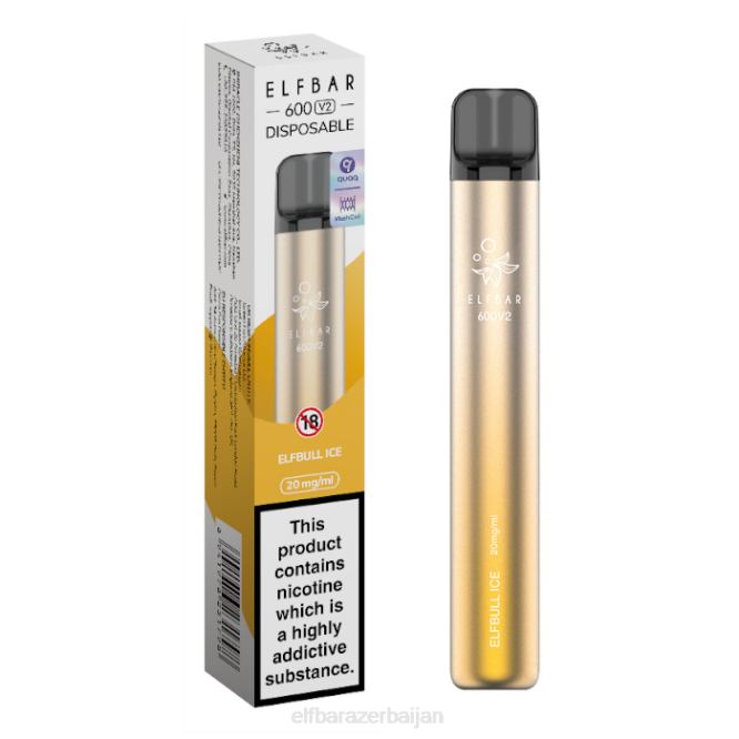 ELFBAR 600V2 Disposable Vape - 20mg P06N28 Elfturbo Ice