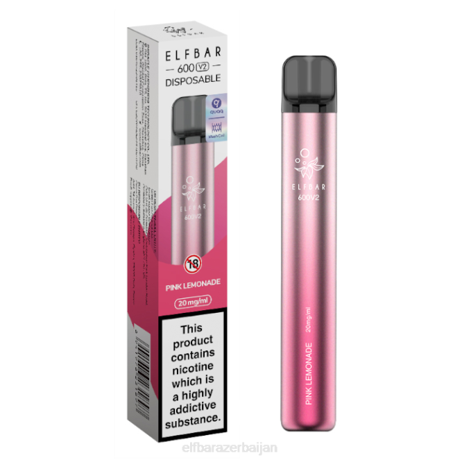 ELFBAR 600V2 Disposable Vape - 20mg P06N7 Pink Lemonade