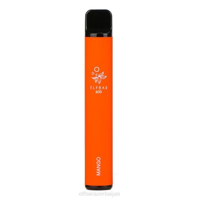 ELFBAR 600 Disposable Vape - 20mg P06N51 Mango