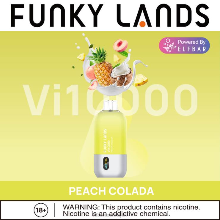 FFH2V152 ELFBAR Funky Lands Best Flavor Disposable Vape Vi10000 Iced Series Watermelon Raspberry Duo Ice