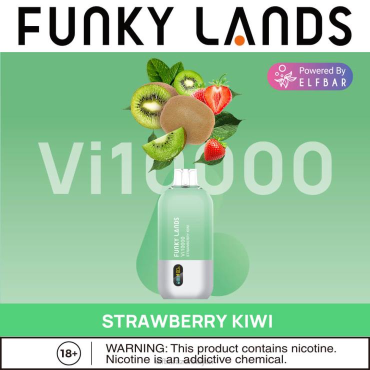 FFH2V160 ELFBAR Funky Lands Disposable Vape Vi10000 Puffs Watermelon Raspberry Duo Ice