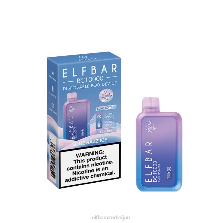 FFH2V36 ELFBAR Disposable Vape New BC10000 10000Puffs Blue Razz Ice