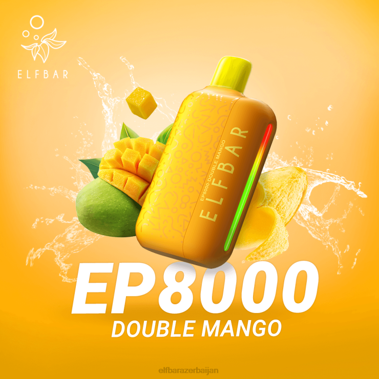 FFH2V68 ELFBAR Disposable Vape New EP8000 Puffs Double Mango