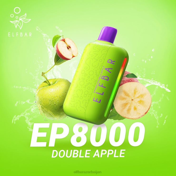 FFH2V72 ELFBAR Disposable Vape New EP8000 Puffs Double Apple