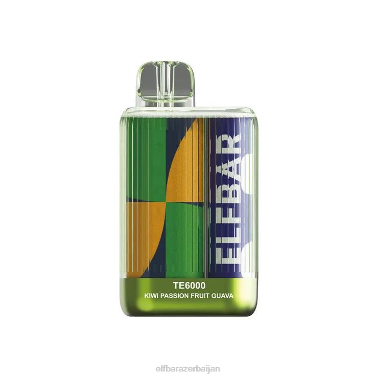 FFH2V84 ELFBAR Disposable Vape TE6000 Puffs Kiwi Passion Fruit Guava