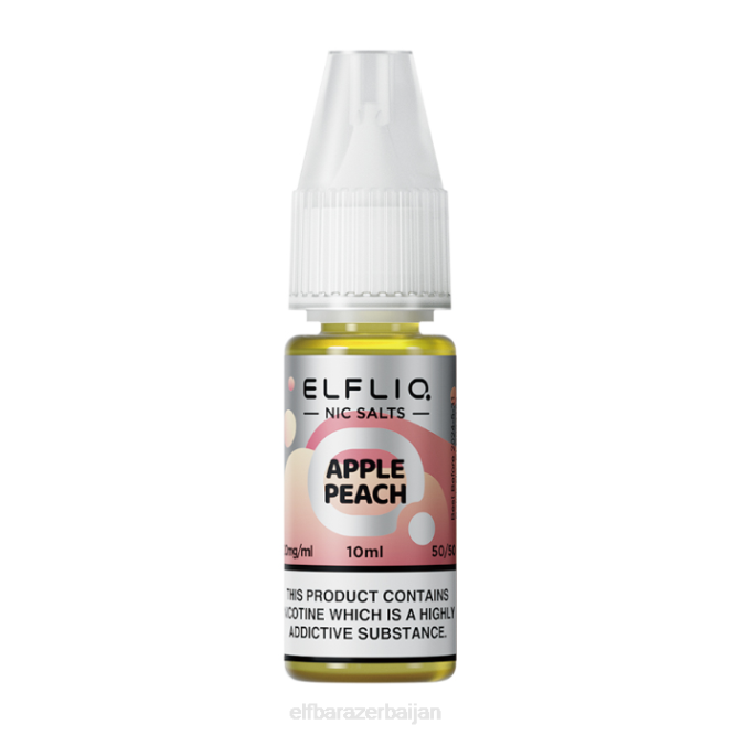 ELFBAR ELFLIQ Apple Peach Nic Salts - 10ml-10 mg/ml P06N219