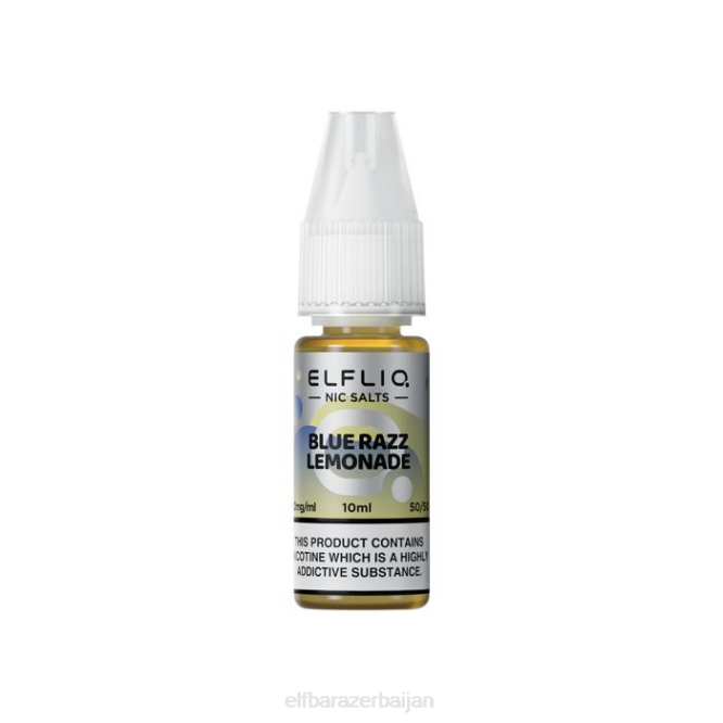 ELFBAR ELFLIQ Blue Razz Lemonade Nic Salts - 10ml-10 mg/ml P06N217