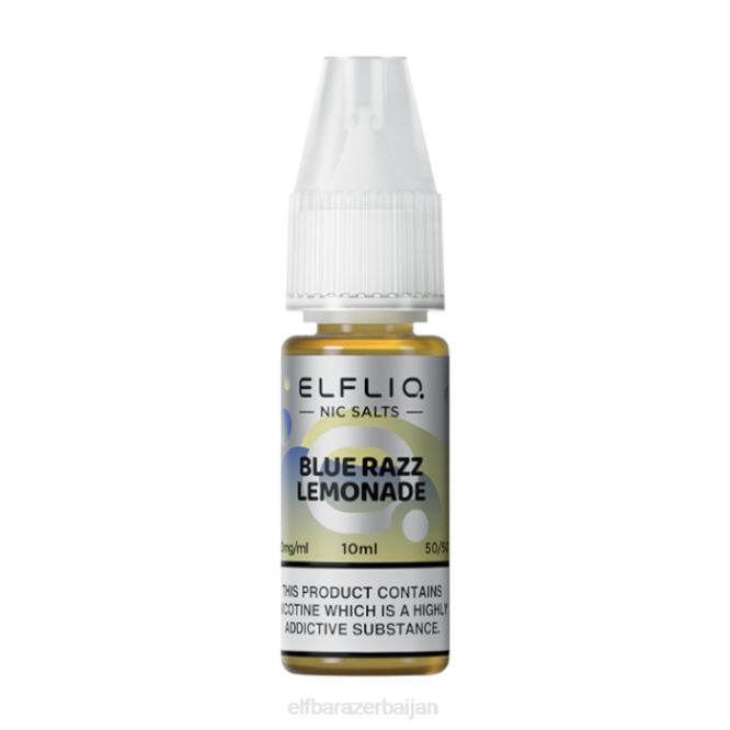 ELFBAR ELFLIQ Blue Razz Lemonade Nic Salts - 10ml-10 mg/ml P06N217