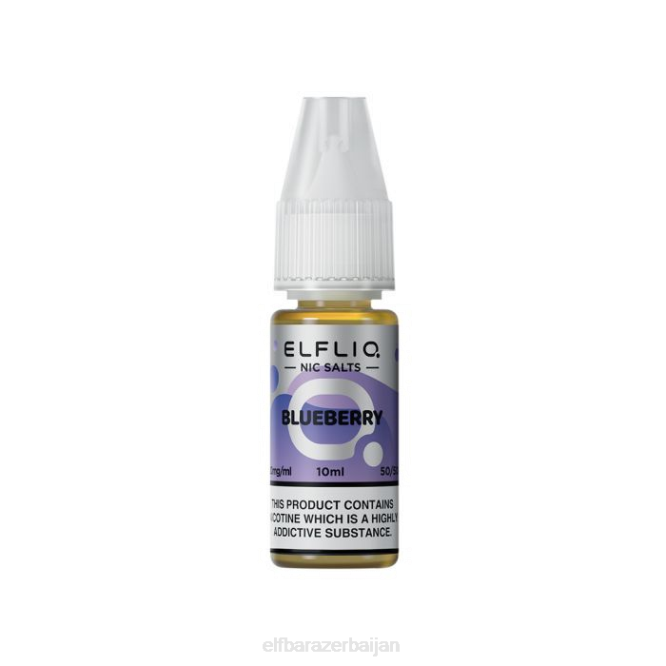 ELFBAR ELFLIQ Blueberry Nic Salts - 10ml-10 mg/ml P06N215