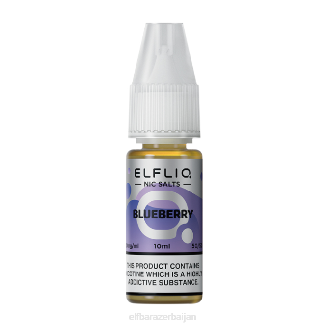 ELFBAR ELFLIQ Blueberry Nic Salts - 10ml-10 mg/ml P06N215