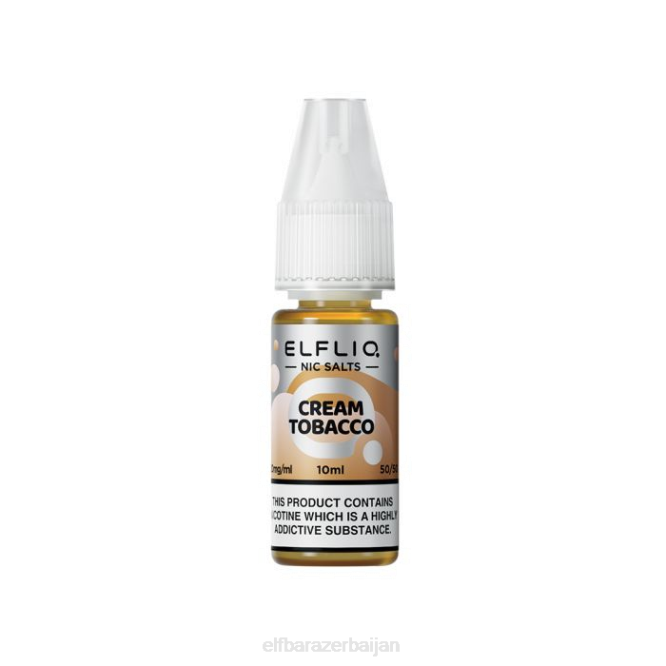 ELFBAR ELFLIQ Cream Tobacco Nic Salts -10ml-10 mg/ml P06N211