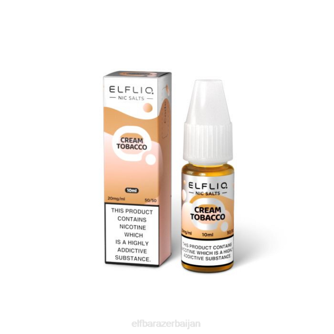 ELFBAR ELFLIQ Cream Tobacco Nic Salts -10ml-20 mg/ml P06N212