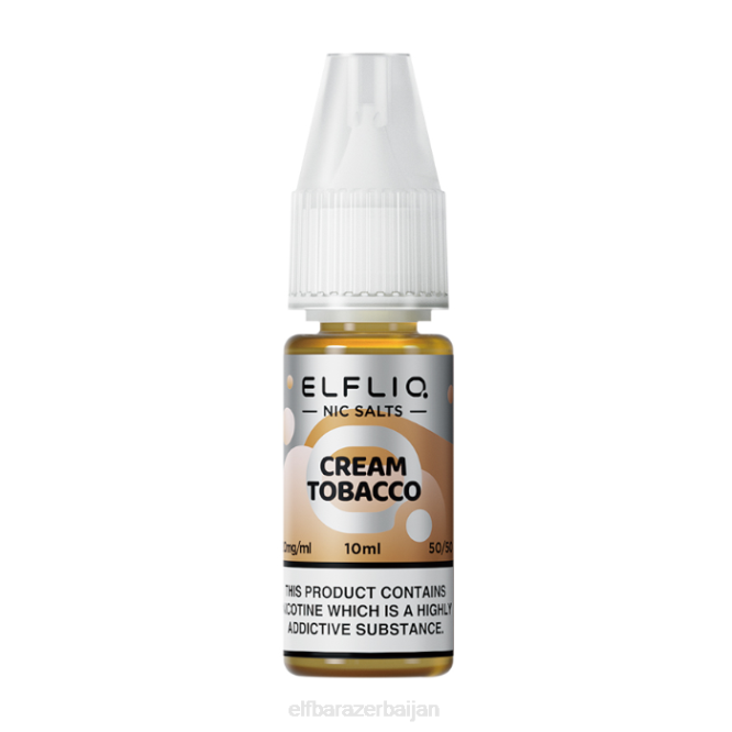 ELFBAR ELFLIQ Cream Tobacco Nic Salts -10ml-20 mg/ml P06N212