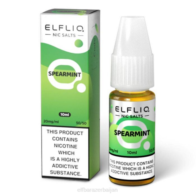 ELFBAR ELFLIQ Spearmint Nic Salts - 10ml-5mg P06N206