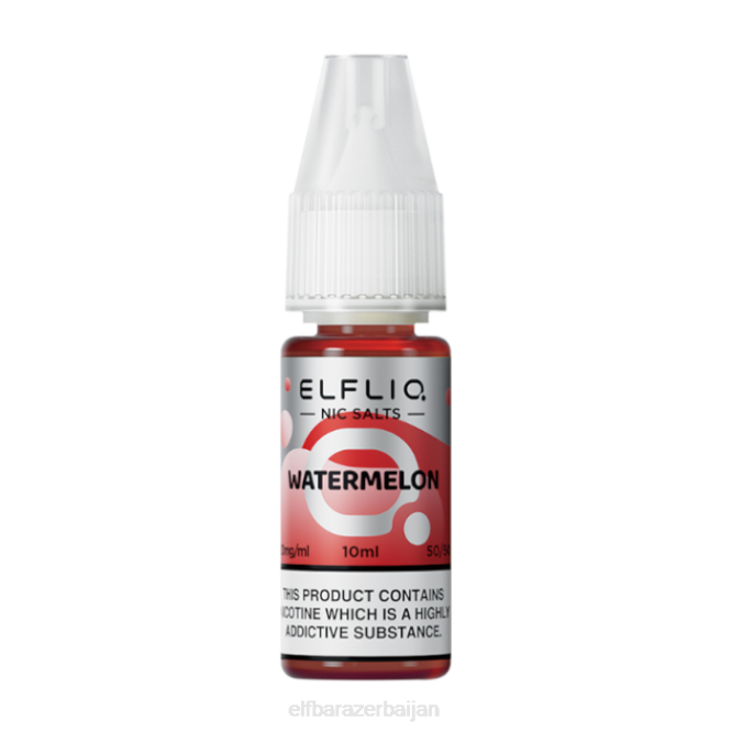 ELFBAR ELFLIQ Watermelon Nic Salts - 10ml-10 mg/ml P06N204