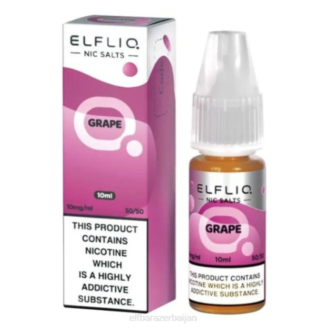 ELFBAR ElfLiq Nic Salts - Grape - 10ml-10 mg/ml P06N191