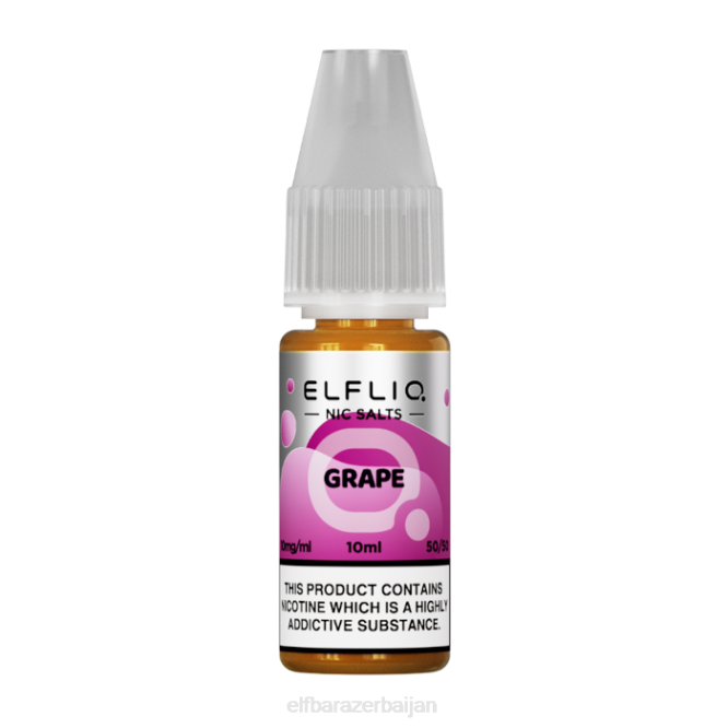 ELFBAR ElfLiq Nic Salts - Grape - 10ml-10 mg/ml P06N191