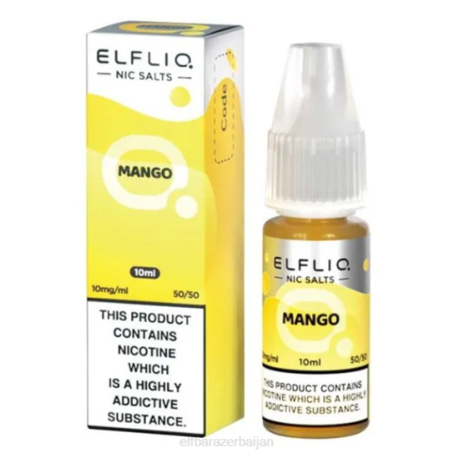 ELFBAR ElfLiq Nic Salts - Mango - 10ml-10 mg/ml P06N188