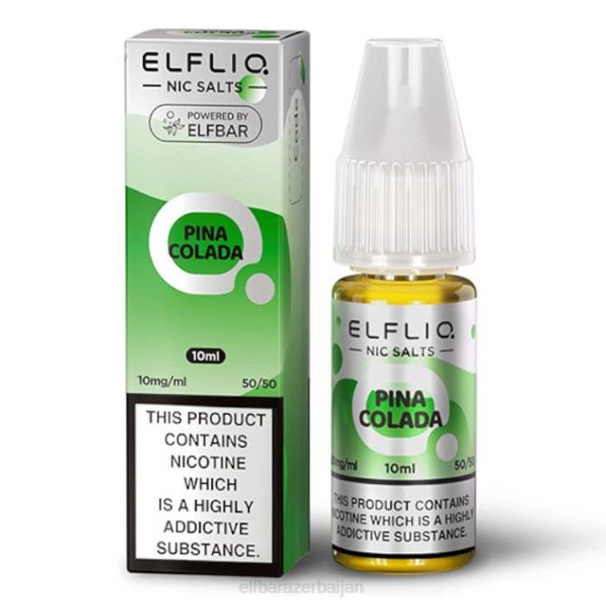 ELFBAR ElfLiq Nic Salts - Pina Colada - 10ml-10 mg/ml P06N175