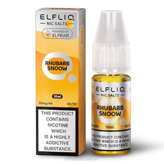 ELFBAR ElfLiq Nic Salts - Rhubarb Snoow - 10ml-10 mg/ml P06N171