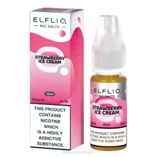 ELFBAR ElfLiq Nic Salts - Strawberry Snoow - 10ml-10 mg/ml P06N182