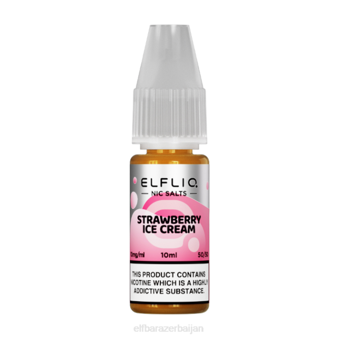 ELFBAR ElfLiq Nic Salts - Strawberry Snoow - 10ml-10 mg/ml P06N182