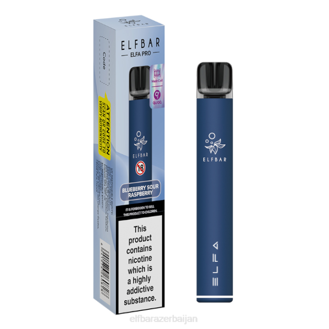 ELFBAR ELFA PRO Pod Kit - Rechargeable P06N66 Aurora Blue + Kiwi Passion Fruit Prefilled Pod