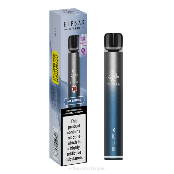 ELFBAR ELFA PRO Pod Kit - Rechargeable P06N66 Aurora Blue + Kiwi Passion Fruit Prefilled Pod