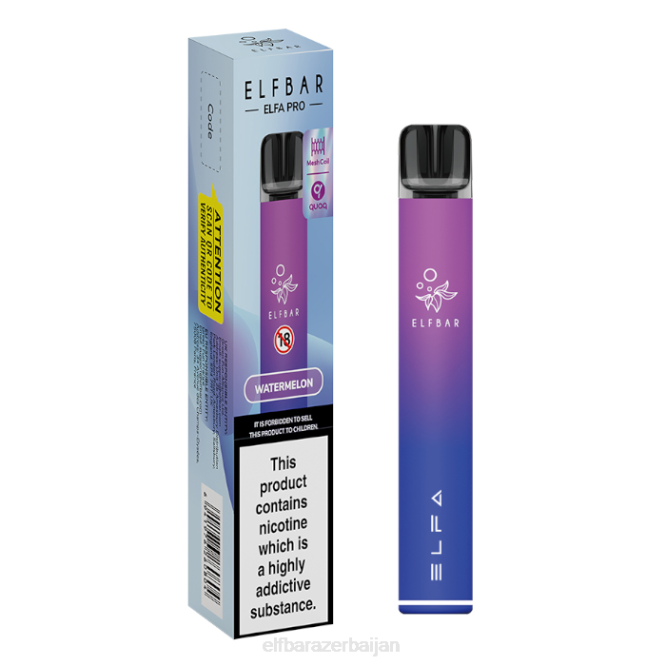 ELFBAR ELFA PRO Pod Kit - Rechargeable P06N67 Aurora Purple + Watermelon Prefilled Pod