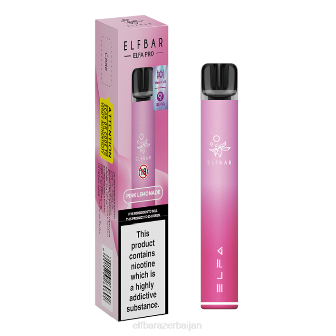 ELFBAR ELFA PRO Pod Kit - Rechargeable P06N72 Pink + Pink Lemonade Prefilled Pod