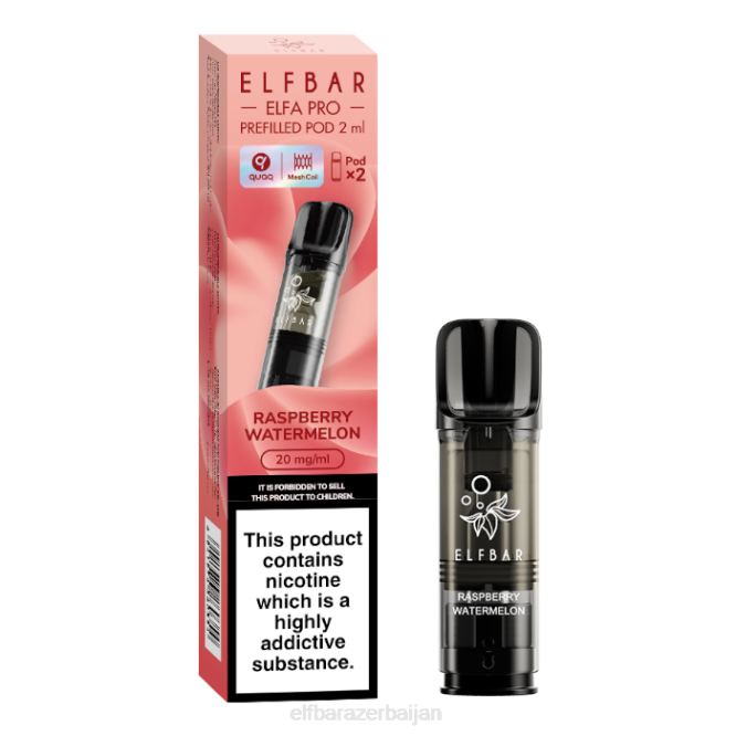 ELFBAR ELFA PRO Prefilled Pods - 20mg - 2PK P06N80 Strawberry Kiwi