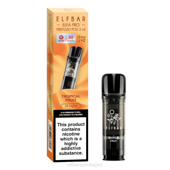 ELFBAR ELFA PRO Prefilled Pods - 20mg - 2PK P06N88 Tropical Fruit