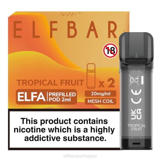 ELFBAR Elfa Pre-Filled Pod - 2ml - 20mg (2 Pack) P06N120 Tropical Fruit