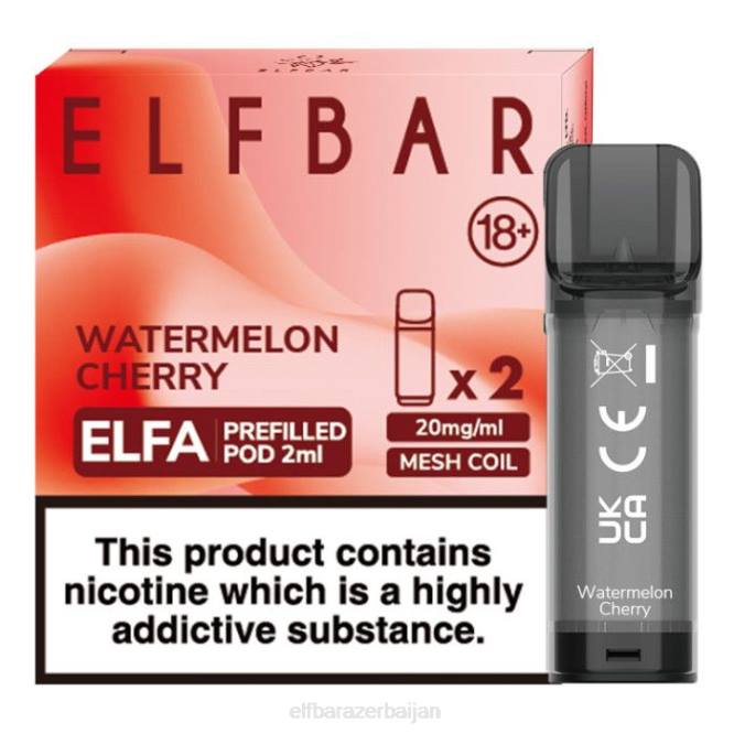 ELFBAR Elfa Pre-Filled Pod - 2ml - 20mg (2 Pack) P06N121 Watermelon Cherry