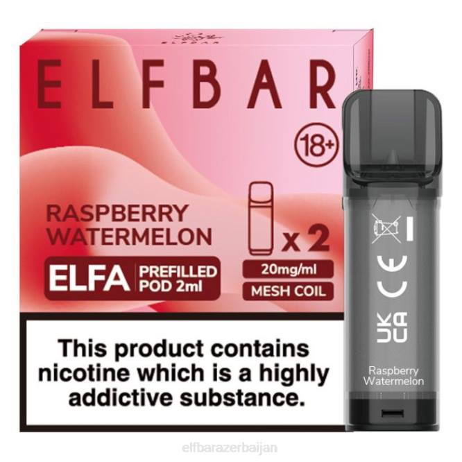 ELFBAR Elfa Pre-Filled Pod - 2ml - 20mg (2 Pack) P06N122 Raspberry Watermelon