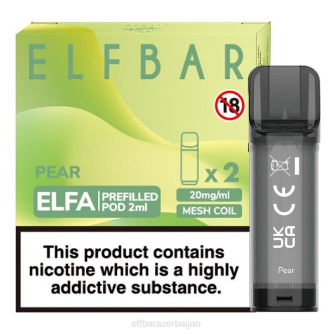 ELFBAR Elfa Pre-Filled Pod - 2ml - 20mg (2 Pack) P06N123 Pear
