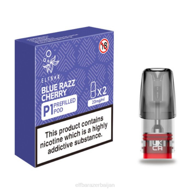 ELFBAR Mate 500 P1 Pre-Filled Pods - 20mg (2 Pack) Blue Razz Cherry P06N165