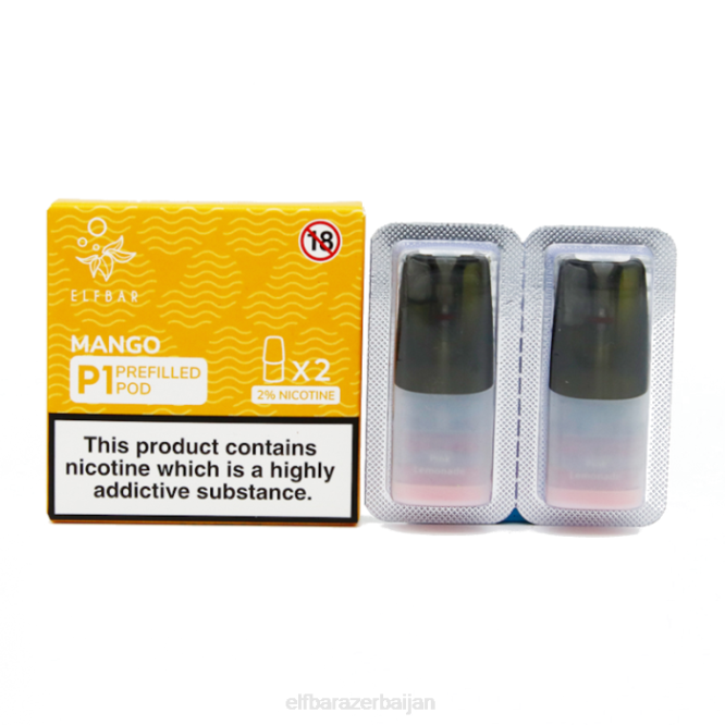 ELFBAR Mate 500 P1 Pre-Filled Pods - 20mg (2 Pack) Xenon P06N168