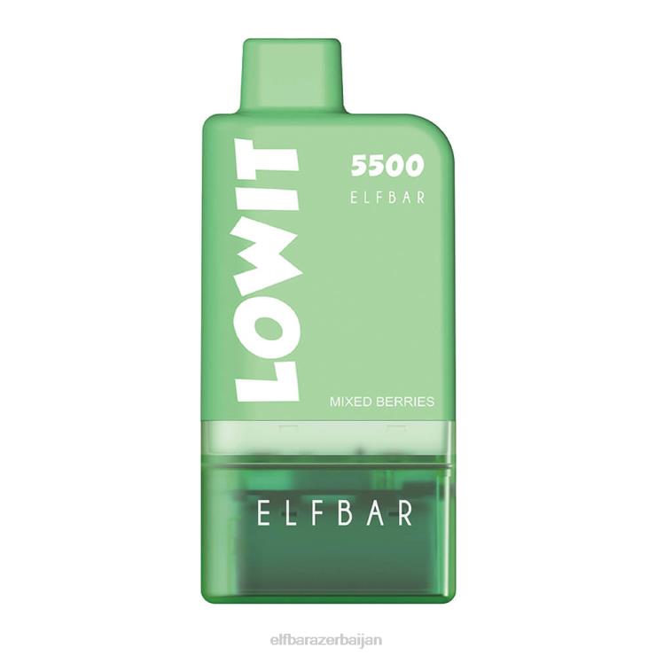 FFH2V129 ELFBAR Prefilled Pod Kit LOWIT 5500 2%Nic Mixed Berries