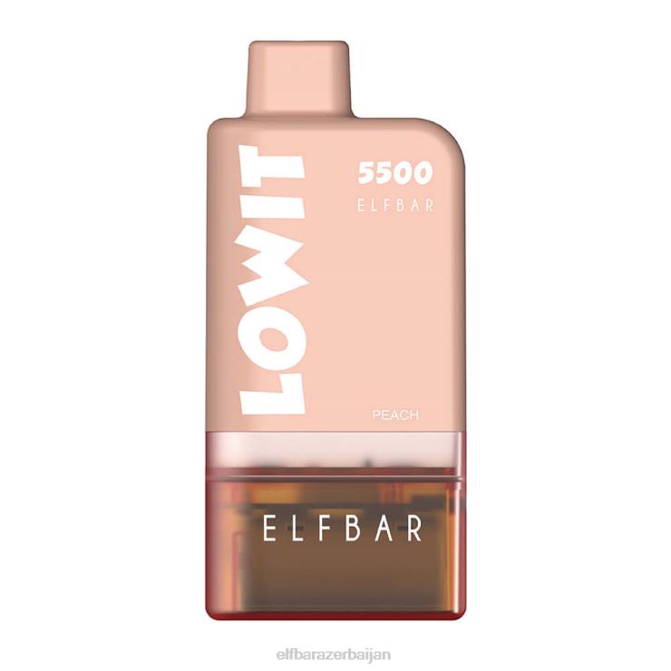 FFH2V130 ELFBAR Prefilled Pod Kit LOWIT 5500 2%Nic Juicy Peach