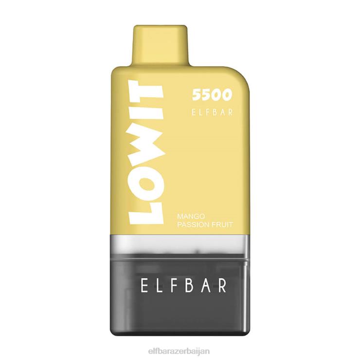 FFH2V131 ELFBAR Prefilled Pod Kit LOWIT 5500 2%Nic Mango Passion Fruit